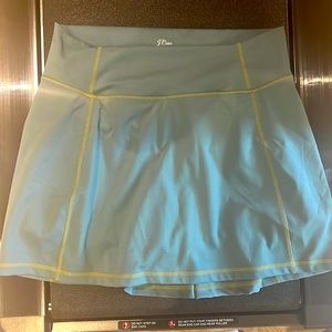 NWOT J crew cloud soft athleisure stretch skirt with shorts